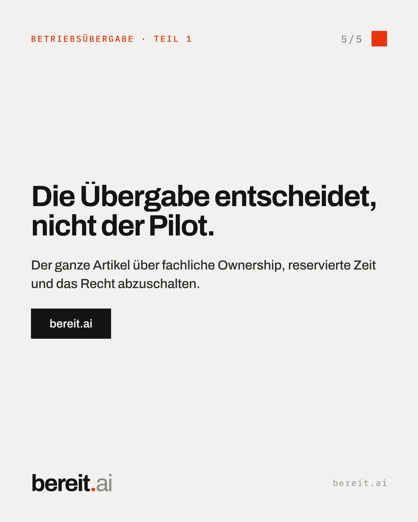 Wer besitzt den Use-Case? — 5