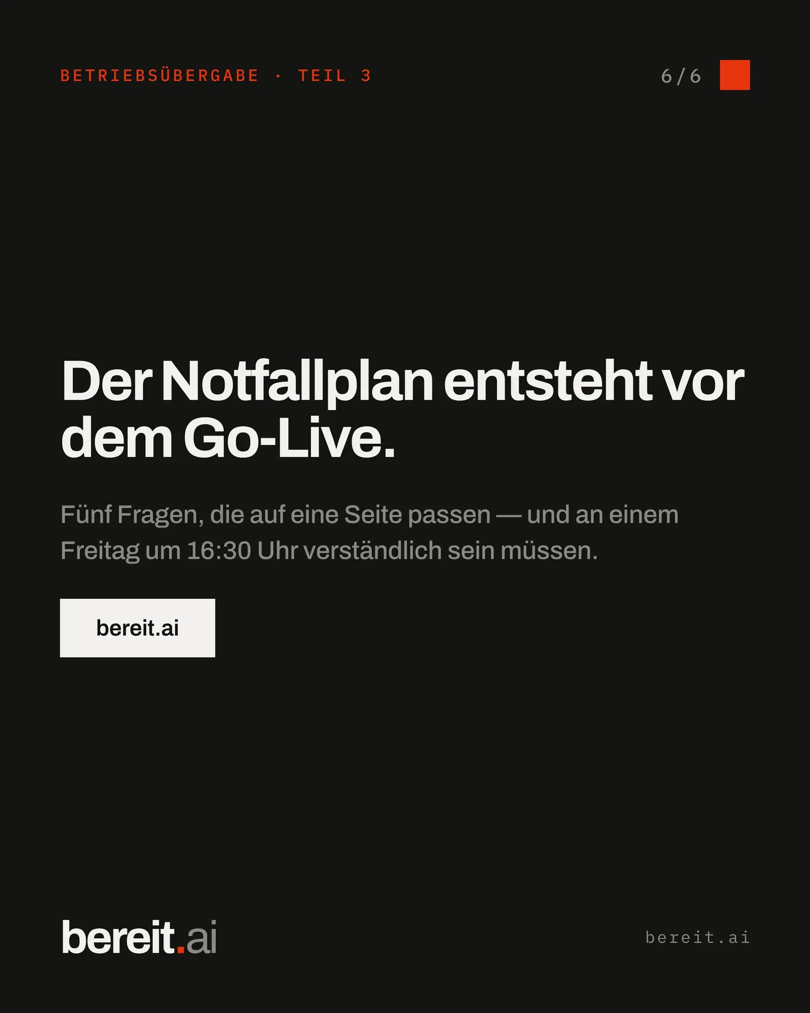Der erste Fehlerfall — 6