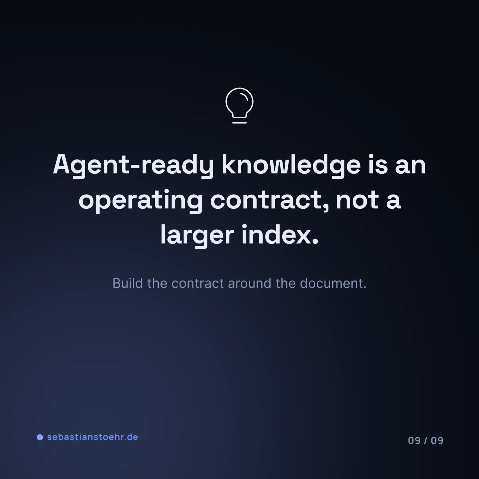 Agent-ready knowledge — 9